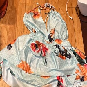 Floral Halter romper ebs